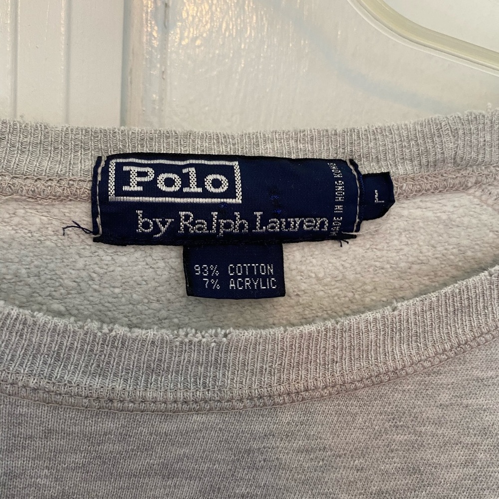 Polo by Ralph Lauren men’s gray crewneck - Picture 3 of 5